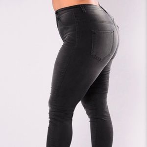 “Lucie” High waist skinny jeans plus size